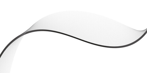 Gray wave curve lines abstract background with flowing particles abstract wave elements. Seamless wave pattern wavy curve line art striped graphic