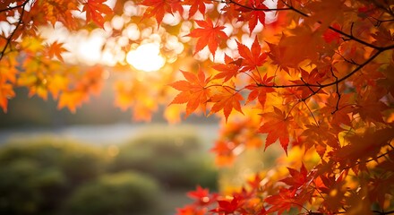 Crimson Sunset Embrace AI Generated