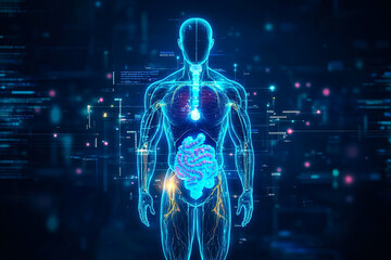 Futuristic Human Body Scan