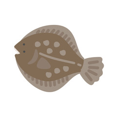 ヒラメ  イラスト