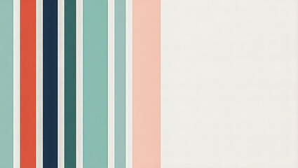 Colorful Vertical Stripes: A vibrant composition of vertical stripes in varying widths and shades creates a dynamic visual rhythm. 