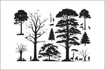 Tree Vector Silhouette – Nature and Forest Design Clipart

Minimalist Tree Illustration – Black Silhouette Vector Art

Botanical Tree Silhouette – Elegant Nature Vector Design

Woodland Tree Vector – 