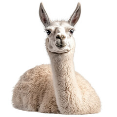 Obraz premium A Llama Isolated on transparent background, png