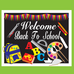 Naklejka premium Welcome Back To School Image