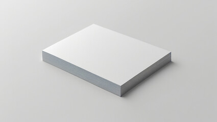 A close-up of a professional business card lying flat, with a blank design, isolated on a white background, ideal for showcasing logo or branding.