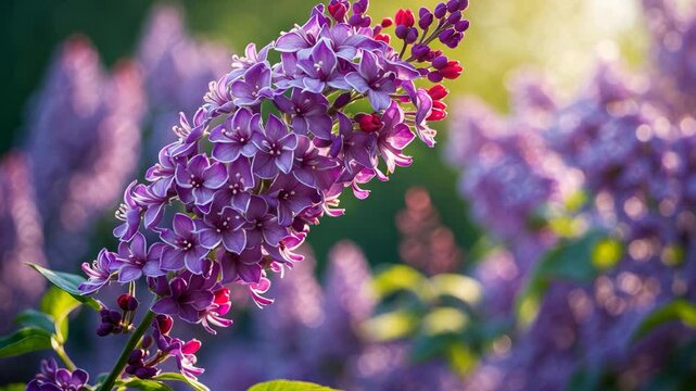 A Bright Purple Butterfly Bush Flower in Blossom
