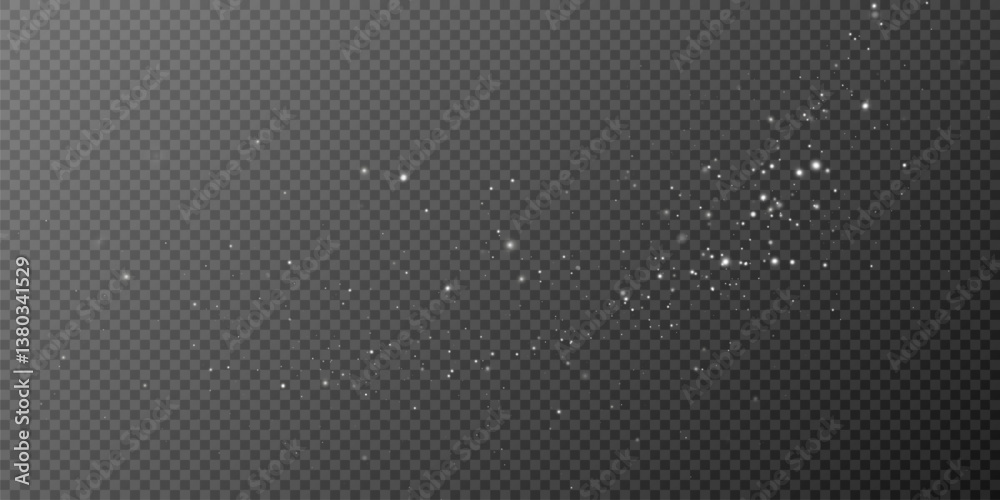 Poster 
Shimmering particles. Dust sparkles. Light effect.