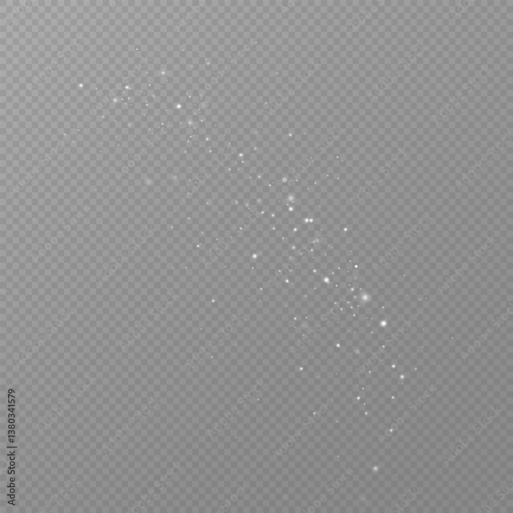 Poster 
Shimmering particles. Dust sparkles. Light effect.