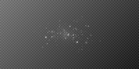 
Shimmering particles. Dust sparkles. Light effect.