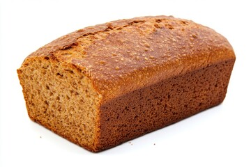 Freshly baked loaf of bread displayed on a clean surface