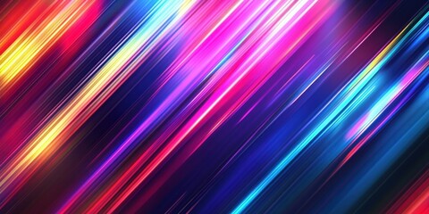 Vibrant abstract background featuring dynamic streaks of colorful light in shades of pink, blue, and yellow, creating a sense of motion and energy, ideal for digital design projects