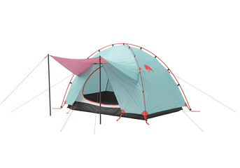Ultralight Hiking Tent with Aluminum Poles and Rainproof Cover