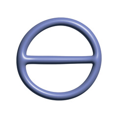 Obraz premium 3d agender genderless gender identity icon Symbol used to represent sex and gender