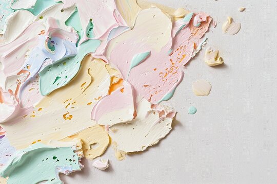 A delicate crafty illustration, set against an artsy background with natural texture, incorporates abstract brush strokes, making it ideal for a Mental Health banner or Mental Balance poster,