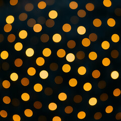 Abstract Bokeh Background with Yellow and Orange Lights