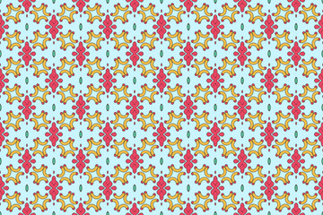 Seamless Graphic Background Decoration Textile Fashion Endless Perspective Design Fabric Visual Tile Digital Interior Symmetric Shape Geometric Template Texture Cloth Art Wallpaper Luxury Pattern.