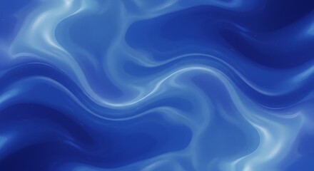 Obraz premium Celestial Silk: Azure Undulations AI Generated