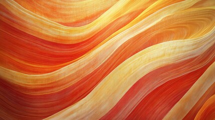 Vibrant Abstract Swirling Patterns in Warm Orange and Yellow Tones