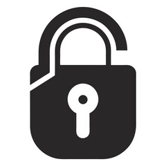 lock icon vector illustration