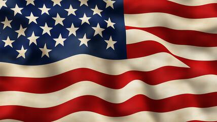 Fototapeta premium USA flag blended with neural network