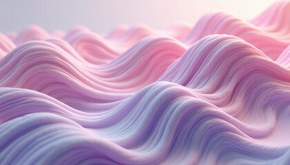 Obraz premium Abstract twisted wave background 3d rendering.