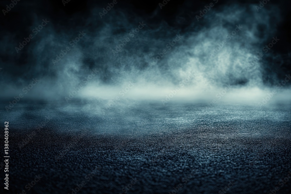 Leinwandbilder mysterious dark background with mist and fog texture overlay effect in a smoky atmospheric scene wit