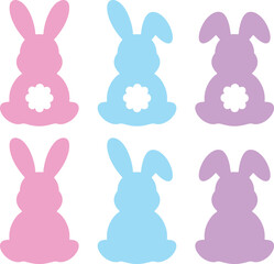 Easter Bunny isolated on a white background.
