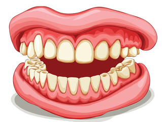 denture vector art