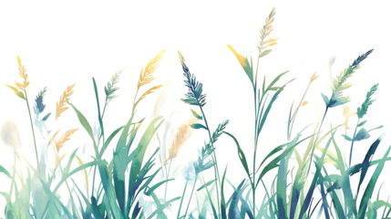 Soft Spring Breeze Watercolor Vector Art: Calm and Serene Nature Illustration for Designers