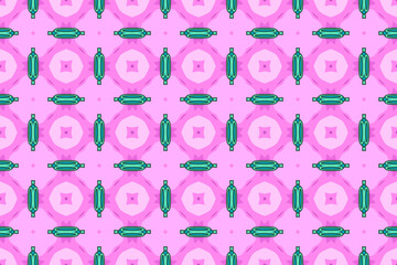 Seamless Wallpaper Tile Shape Symmetric Design Graphic Background Art Fabric Cloth Template Fashion Visual Textile Luxury Digital Interior Perspective Endless Geometric Decoration Texture Pattern.