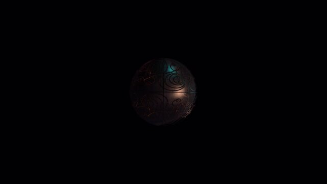 Cosmic Orb Hologram Map &ndash; Space Animation
