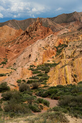 Martian landscape of Fairytale Canyon (Canyon Skazka)