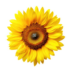 Fototapeta premium Sunflower Z-Gigapixel Image on transparent background