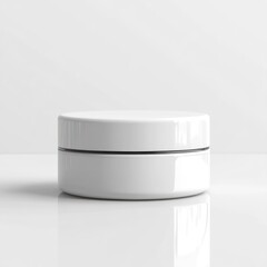 Cosmetic Jar on White Background - Product Shot for Skincare Product