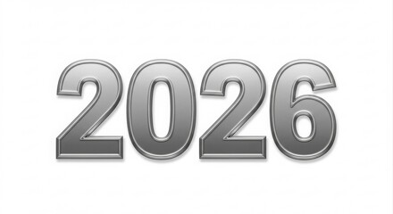 Stylish 2026 numerals.