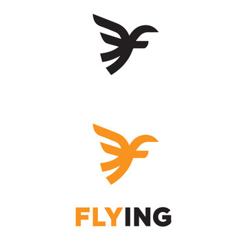 logo , F and flying logo