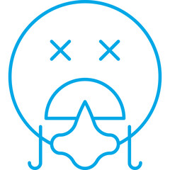 Torch icon single vector illustration