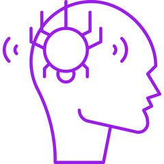 Pirate Skull II icon single vector illustration