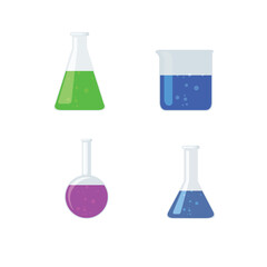 Vector illustration school related stuff chemical