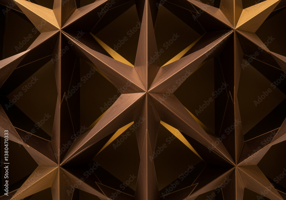 Poster geometric star pattern abstract background featuring geometric star shapes creating an intricate and