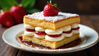 Classic Italian dessert, layers of coffee-soaked ladyfingers and mascarpone cream , cream, mascarpone