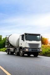 truck on the highway