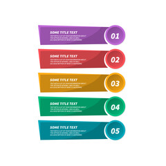 vector set of infographics vector design of plates with numbers