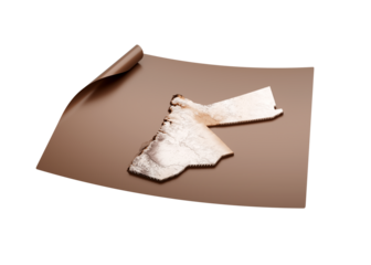 Map Of Jordan Old Style Brown On Unrolled Map Paper Sheet 3d Illustration