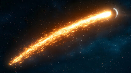 Fiery cosmic streak