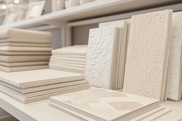 Elegant modern office space featuring contemporary design materials Generative AI