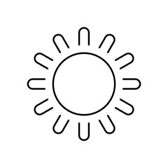 Sun vector icon. Sun symbol