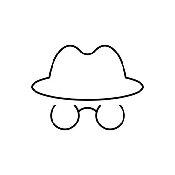 recommend clip art: Anonymous icon. Mysterious, anonymous, unknown illustration vector. Anonymous outline icon
