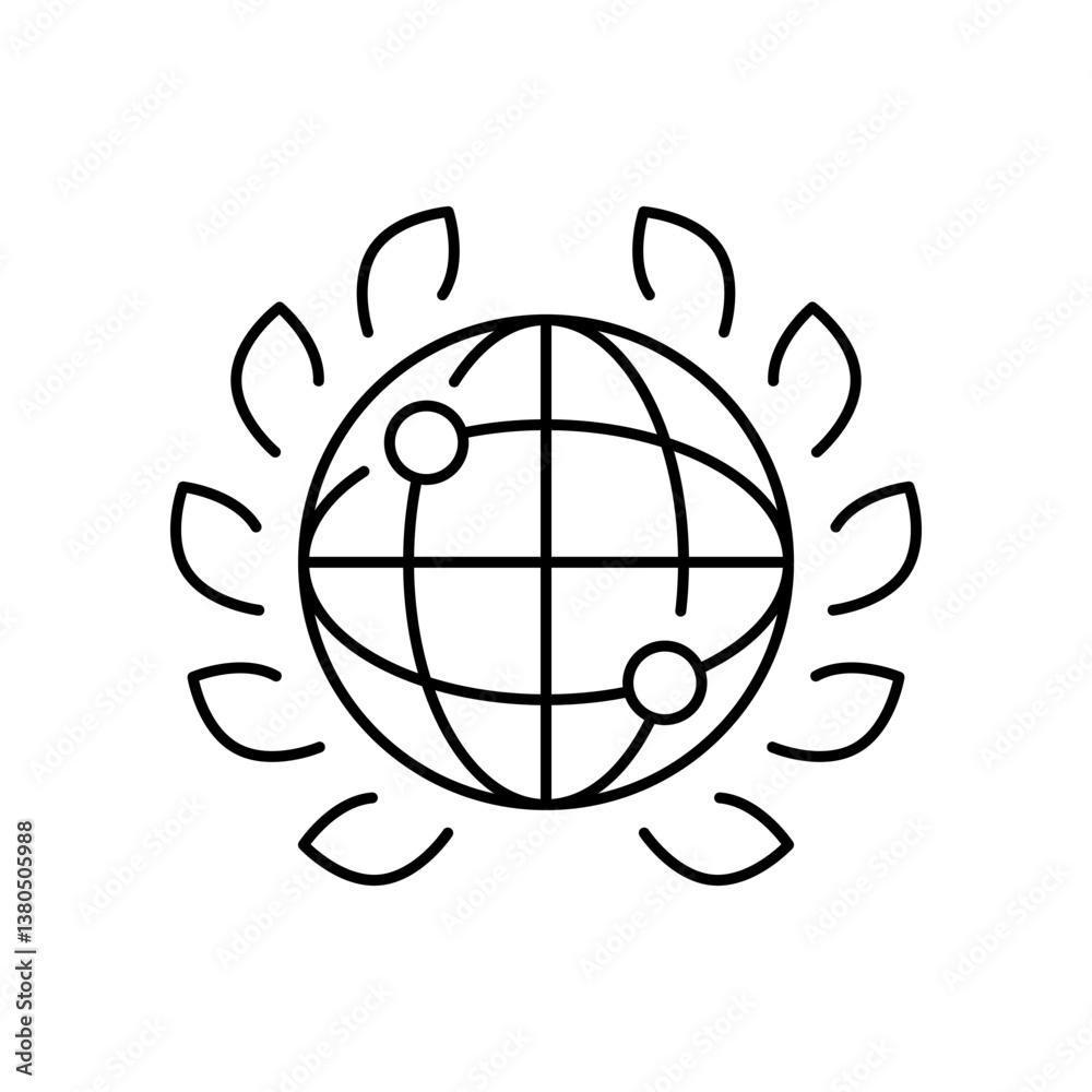Wall mural web browser. browser icon