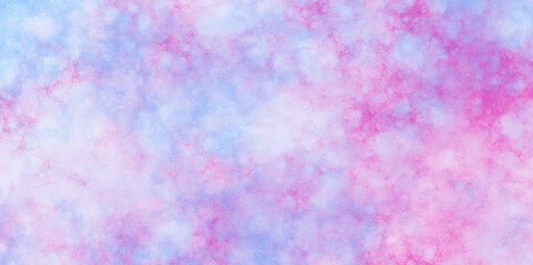 Modern creative smeared blue, purple and pink colorful paper textured ink effect grungy wet pastel illustration design. Fractal watercolor splatter brush painted digital art painting background